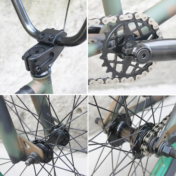 Manufacturer Customized Camouflage Bmx Bicycle Crmo Frame 20 Inch Bmx Bicycle