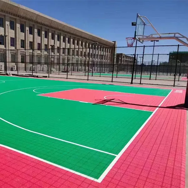 multi-sport purpose pp uv basketball portable badminton court mat synthetic basketball court flooring tiles