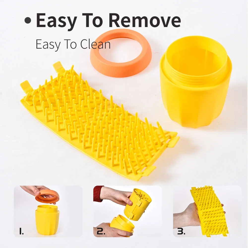 Pet Foot Cleaner Washer Removable Cleaning Tool Soft Touch Portable Pet Dog Paw Cleaner