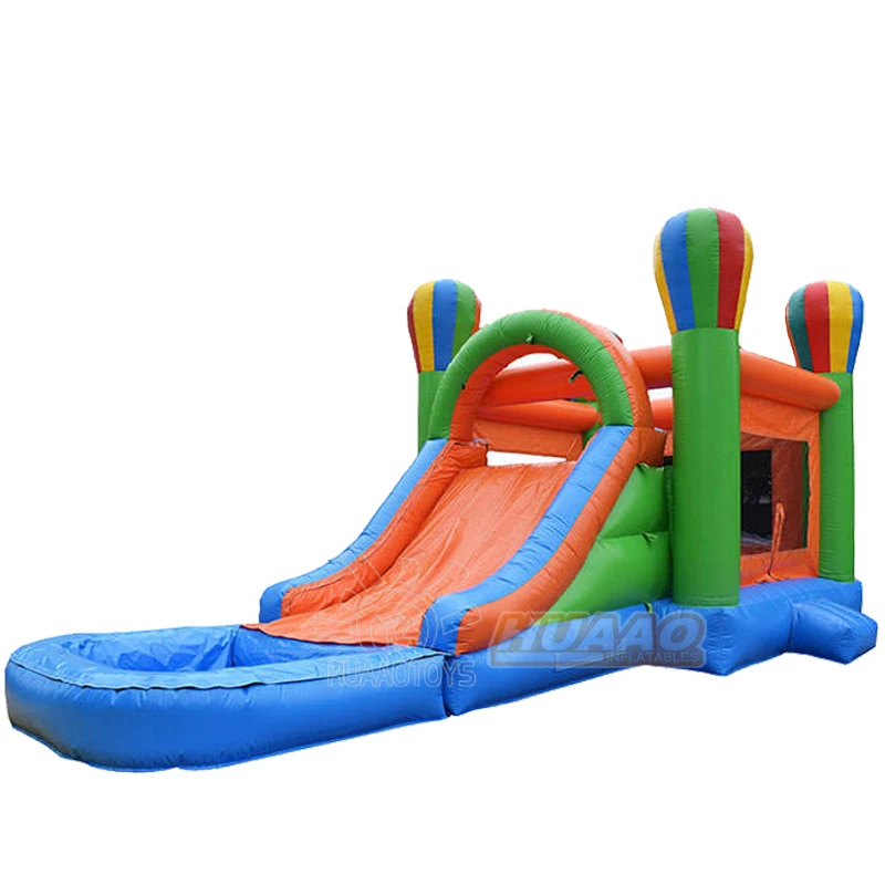 Moonwalk Inflatable Air Balloon Combo Themed Bouncer Jumping Bouncy Castle Jumper Bounce House With Water Slide For Jump