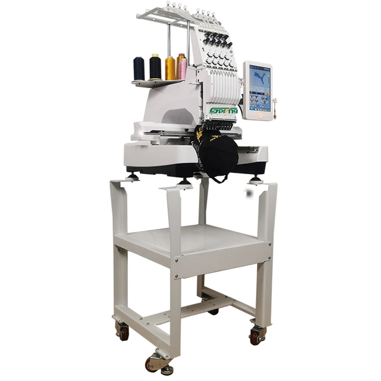 Spring brand 1 head 12 pins type computerized embroidery machine