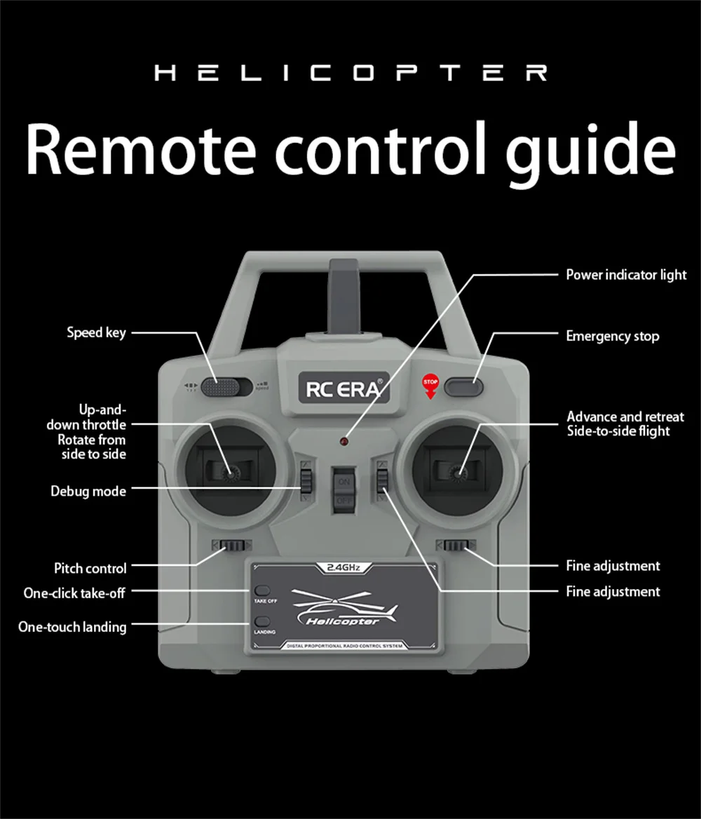 ERA C190 RC Plane H145 Scale Dual Brushless Direct Drive Motors 2.4G 6CH 6-Axis Optical Flow Localization Altitude RC Helicopter