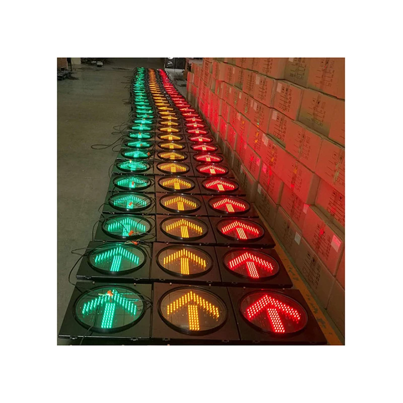 
Manufacturer wholesale traffic LED solar signal light quality 400mm monochrome arrow warning light 