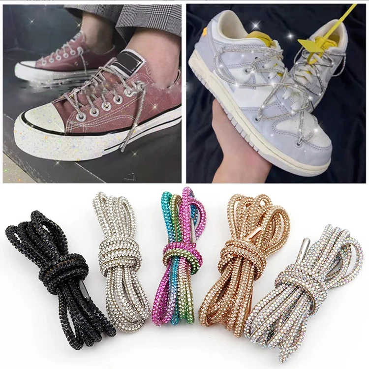 Hot Sale High Quality 6mm 8 rows Round Glass Diamond Crystal Glue Tube Rhinestone Rope For Shoes