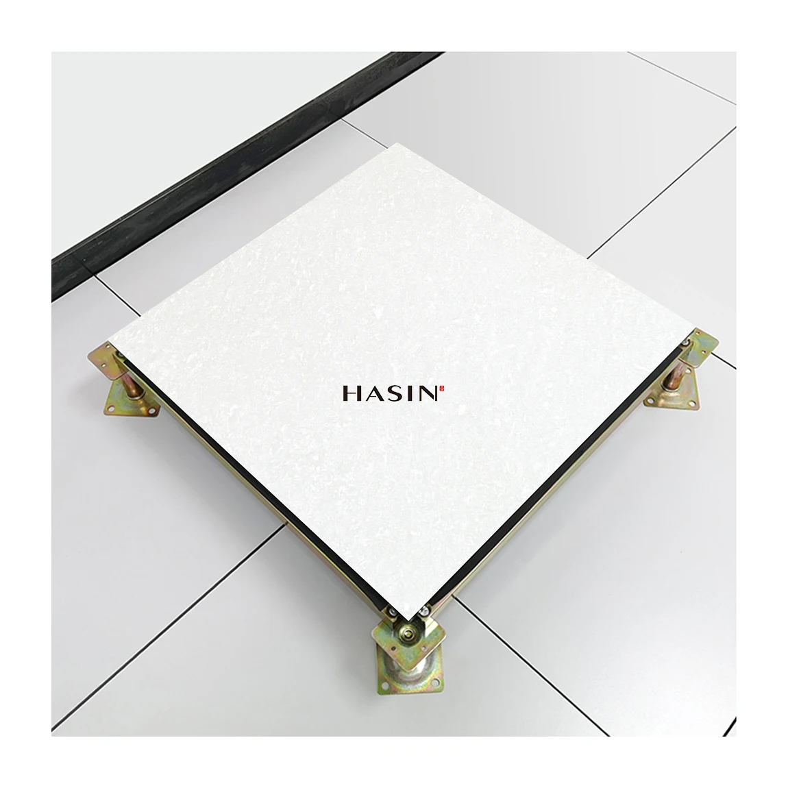 Professional technical 600x600 anti-static floor tiles Straight laying data center antistatic ceramic floor tiles