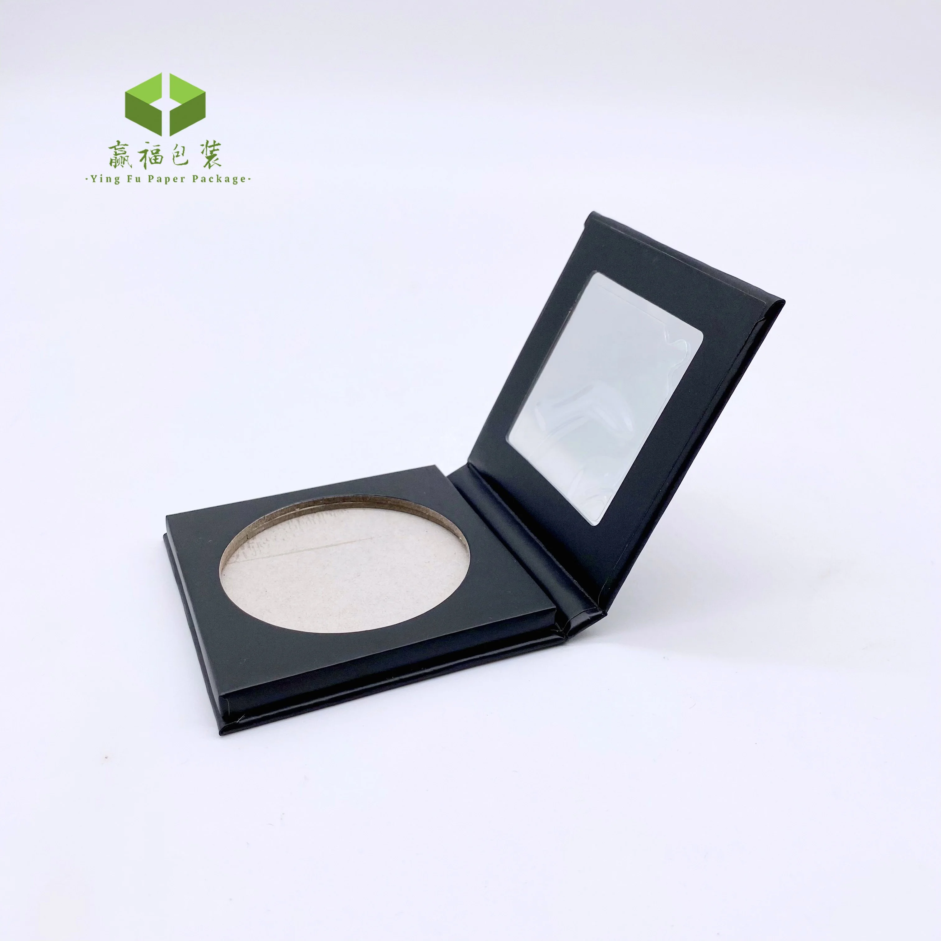 Eco friendly  Empty Custom Magnetic With Mirror Custom Empty Eyeshadow Palette blush Packaging Paper cardboard