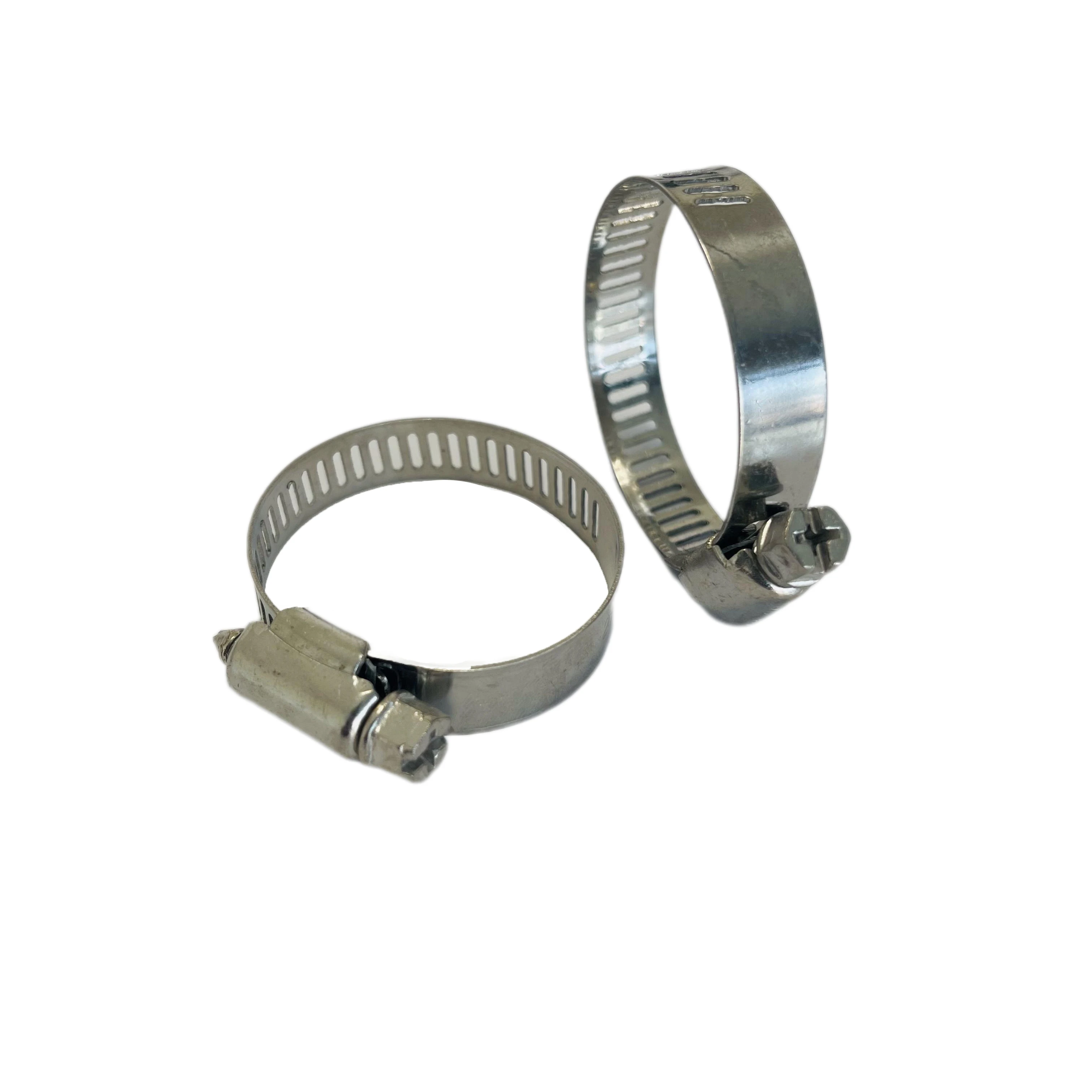 Factory Wholesale Heavy Duty hose clamps stainless steel ss pipe clamp 1/4 American Type Hot hose clip Hose Clamp