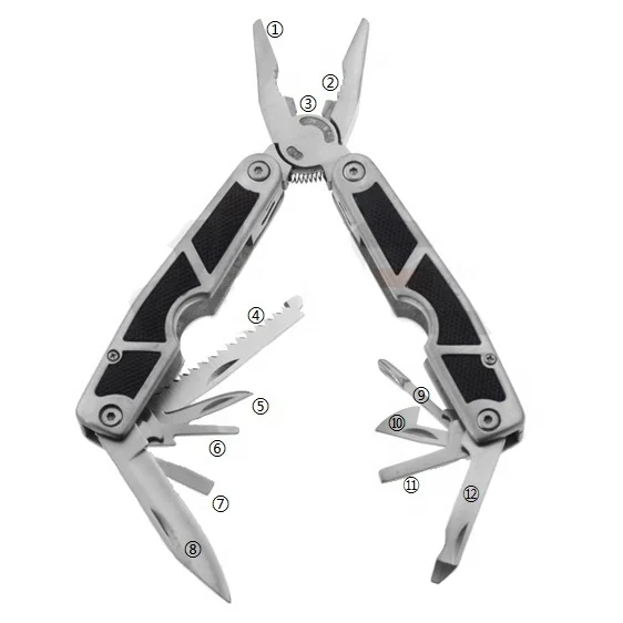 
Многофункциональные складные плоскогубцы из нержавеющей стали 2Cr для повседневного использования 