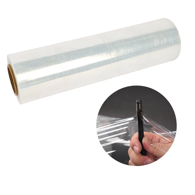 350% Elongation Plastic PE Lldpe Custom Printed Pallet Wrap Stretch Film