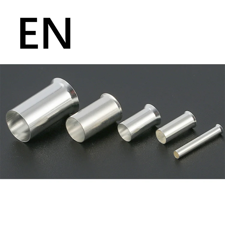EN series copper Non-Insulated cord end terminal ferrules EN1008 EN1508 EN2508 EN4009 EN6012 EN10-12 EN16-12