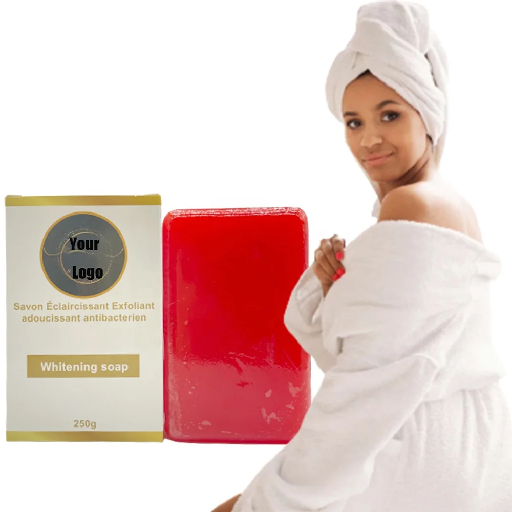 Savon Eclaircissant Exfoliant adoucissant antibacterien nourishes cleans lightens skin clears acne scars best whitening soap
