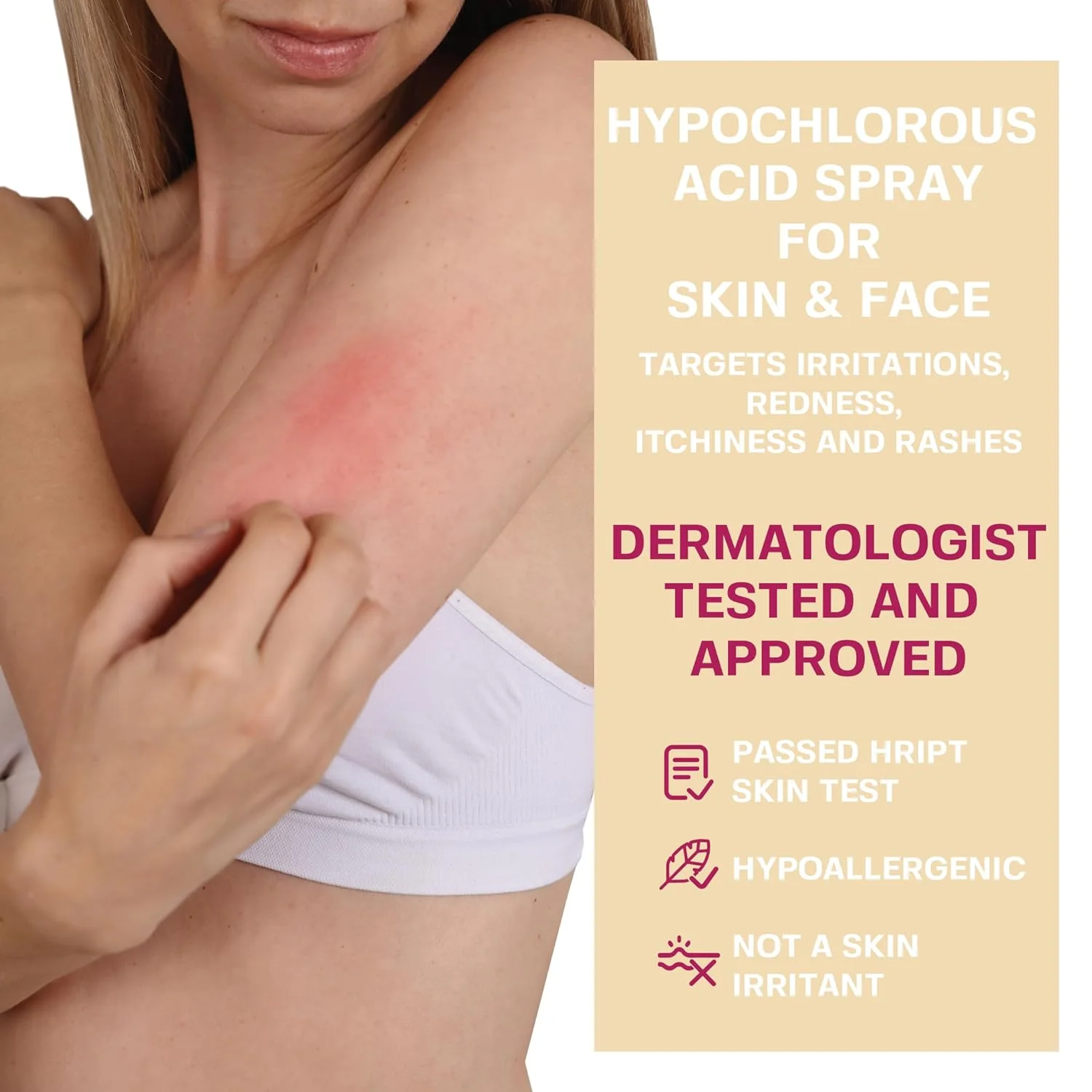 ETRUN ALISA private label Soothing and calming Mist hypochlorous acid face spray toner for eczema skin irritations redness