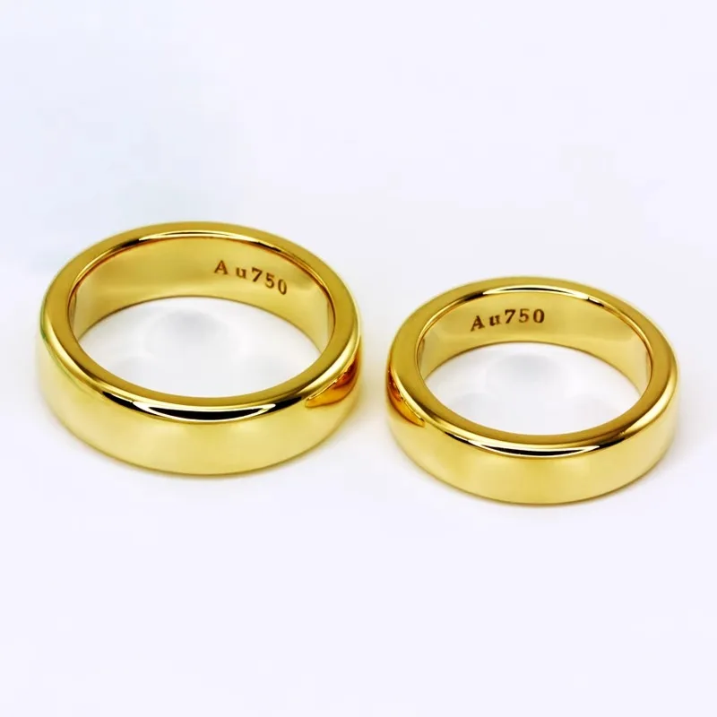 Simple Girls Wedding And Engagement Minimalist Jewelry Gold Plated Rings For Women And Men S925 Sterling Silver Aperture Ring