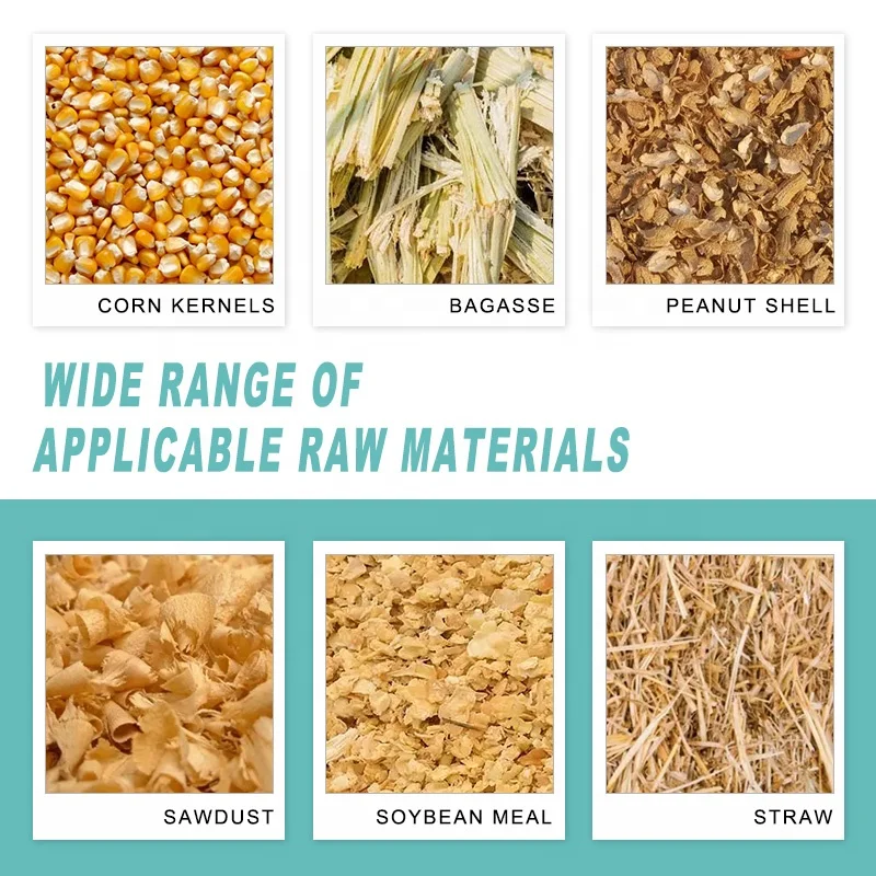 security and reliable high output good sale soybean meal straw sorghum poultry feed pellet making machine