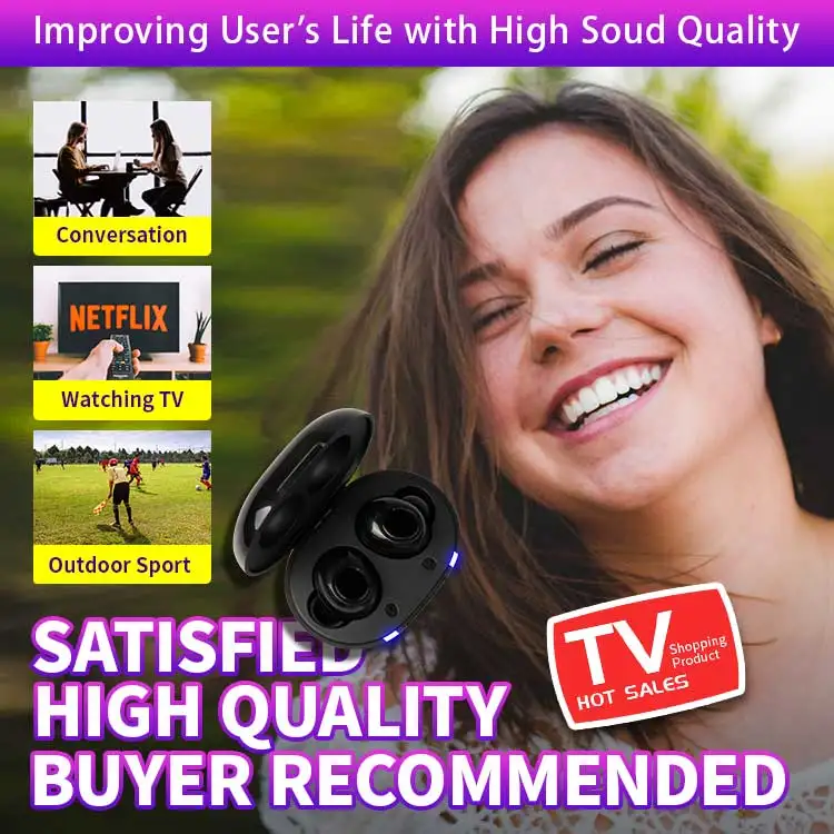 Jinghao JH-A39 Potable Rechargeable Ear Amplifier Hearing Aid For TV Mall Home Shopping Seller