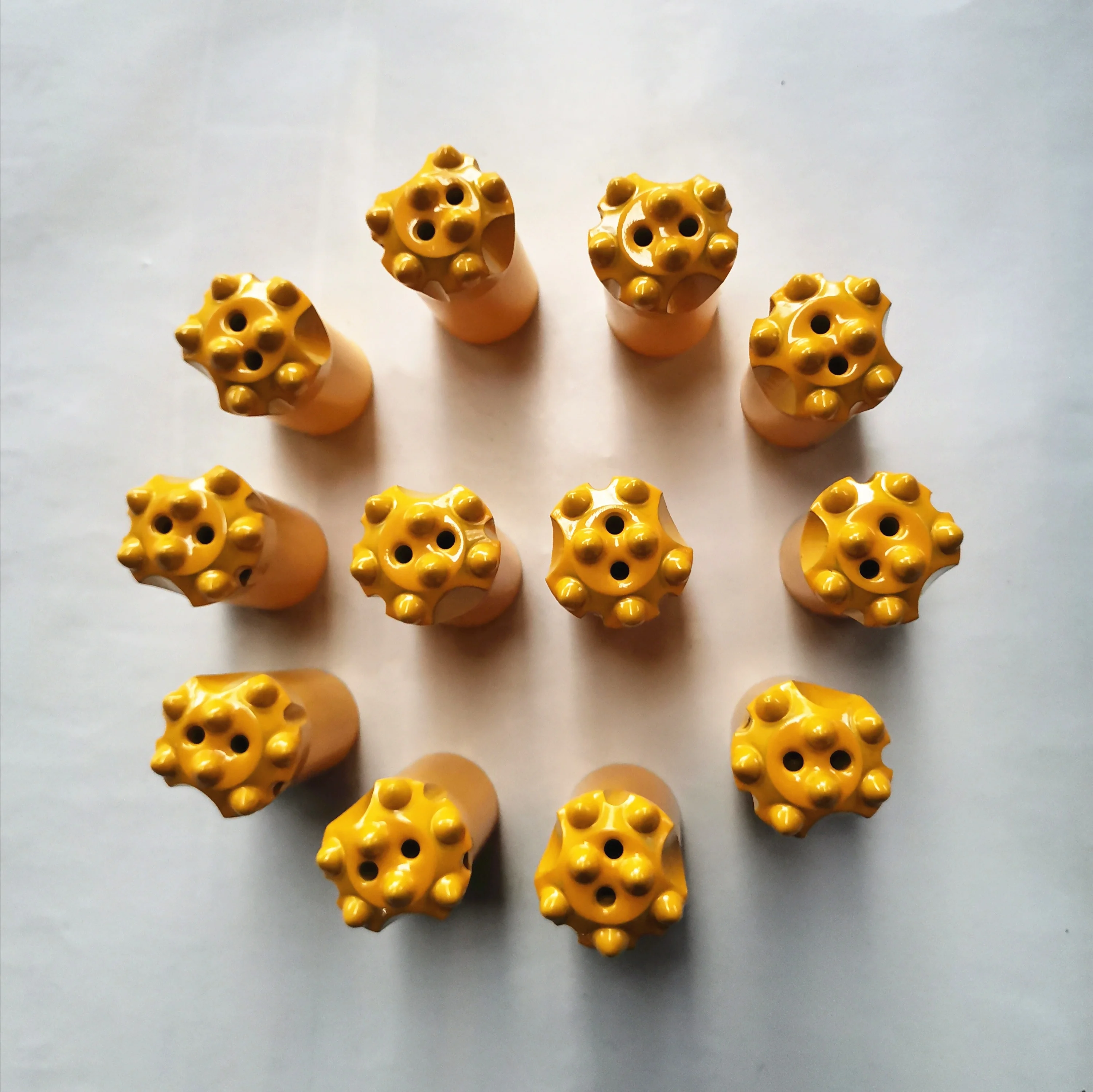 
Sanmeul Tapered Hard Rock Drill Bit Ballistic Tungsten Carbide Bit 7 Degree 34mm Taper Button Bit 