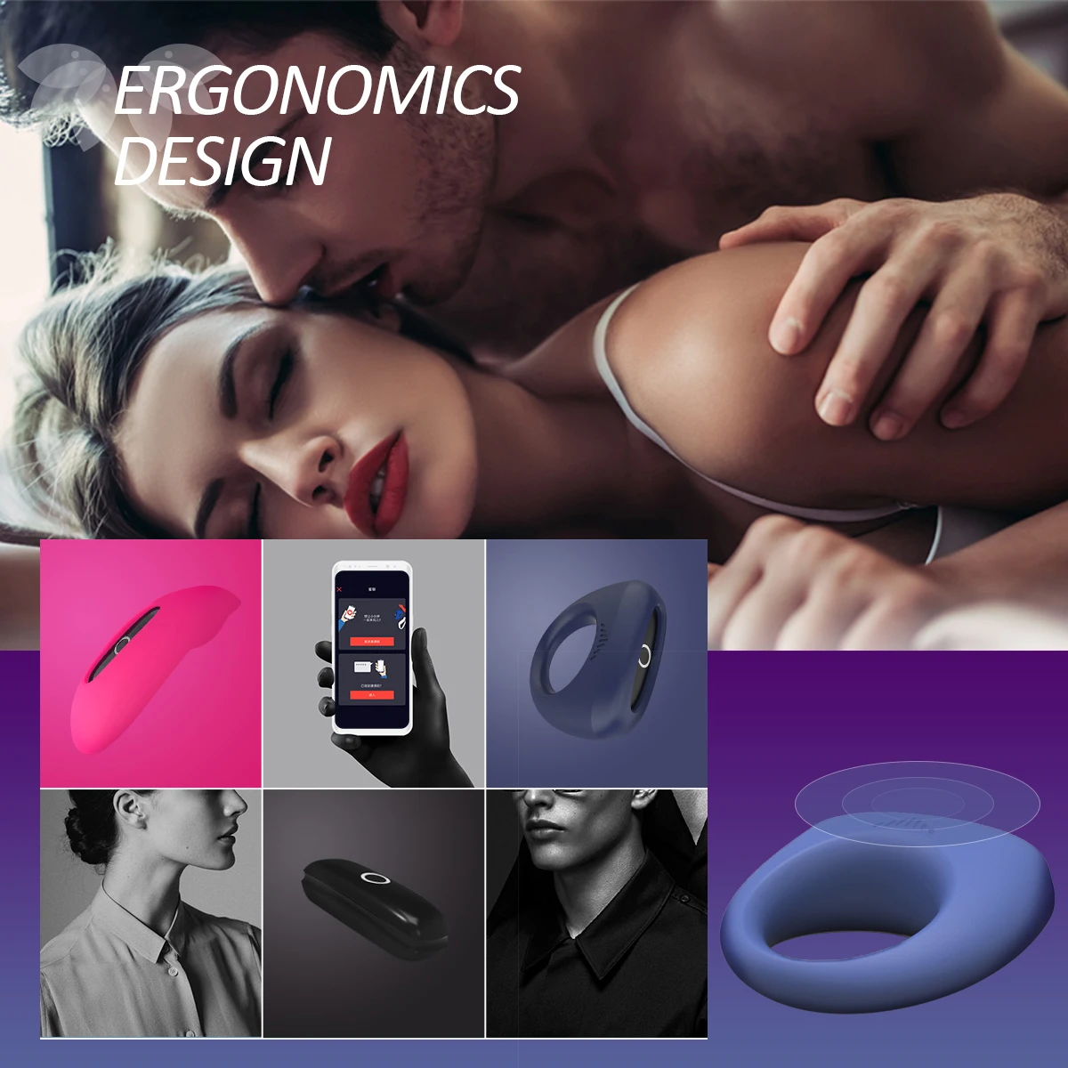 Smart Vibrator Wireless app controlled Sex Toy sex Set Vibrating Ring Delay Ejaculation cock ring Clitoris Panties for Man Woman