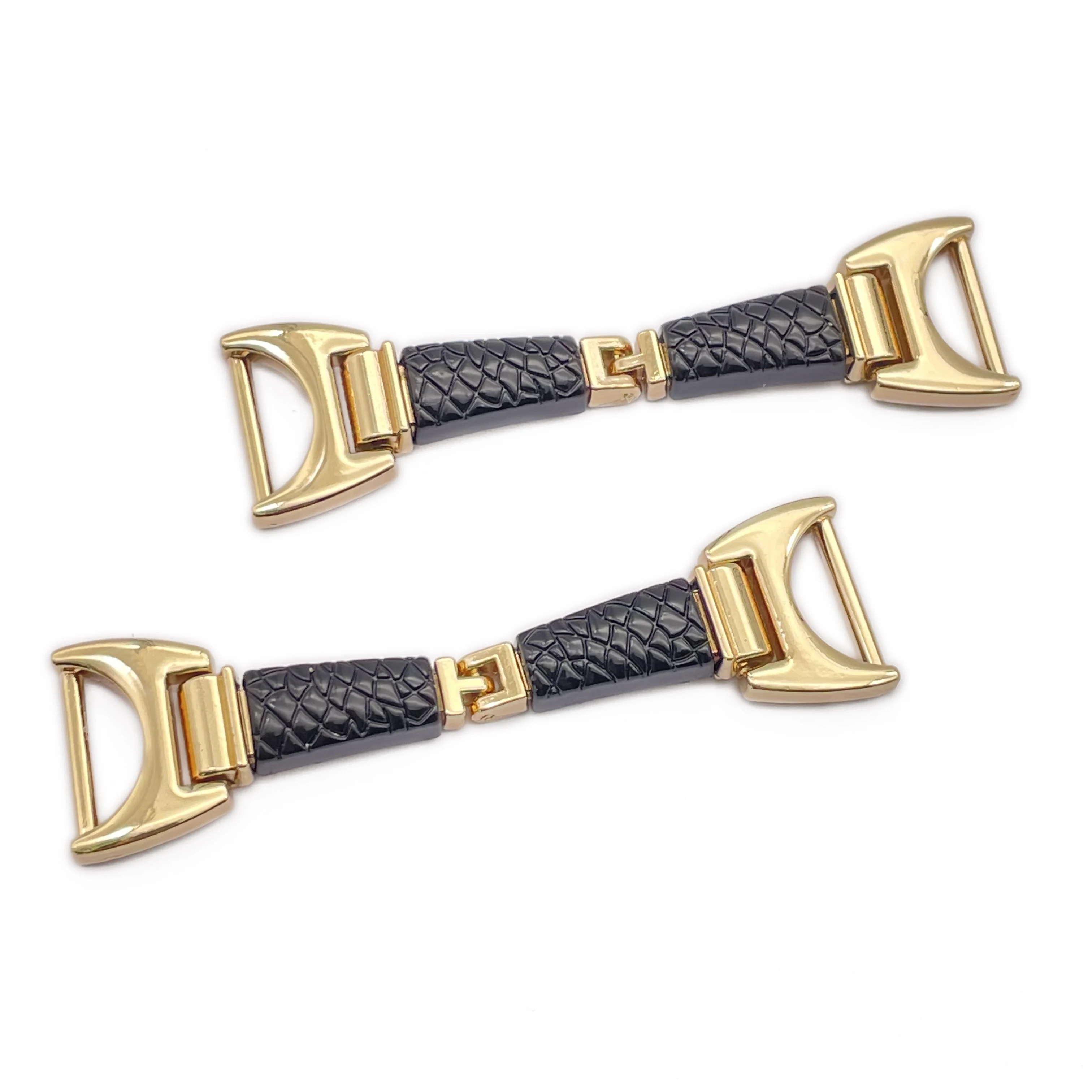 High Quality Wholesale Metal Leather Shoe Chain Buckle Zinc Alloy Shoe Buckle