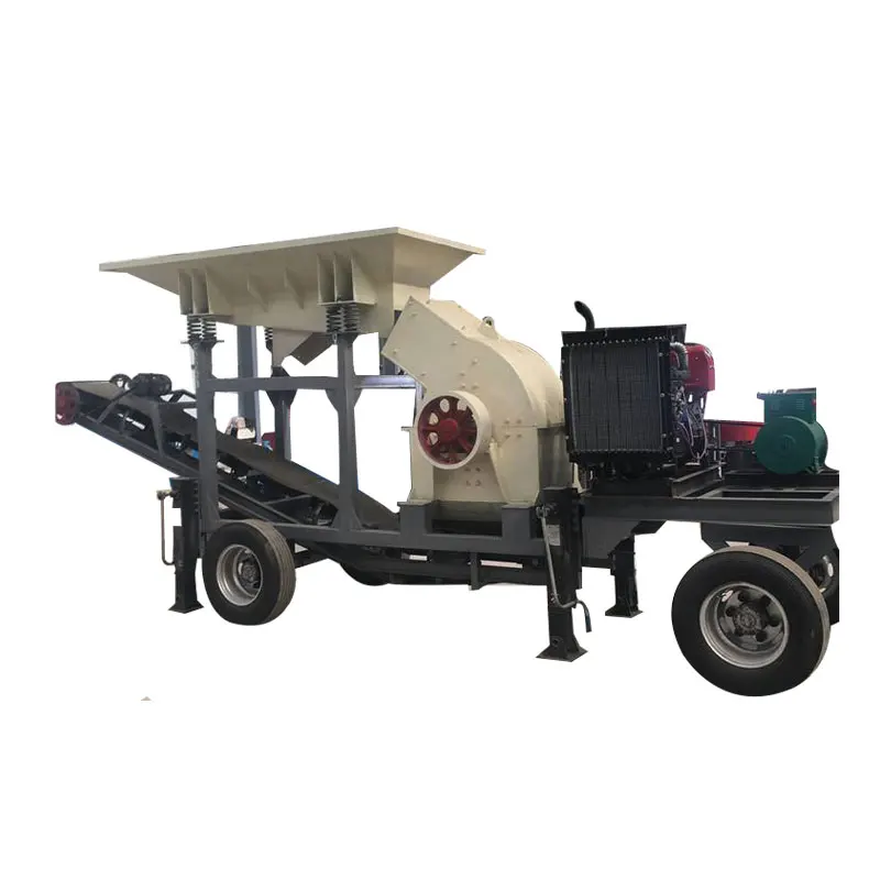 China Manufacturer Rock Gold ore gravel Crusher High quality mobile hammer sand making machine