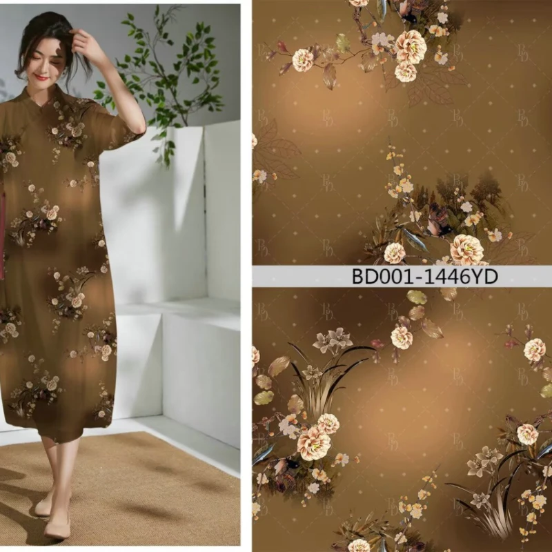 China Wholesale High-Quality Cotton Printed Fabric With Vintage Patterns for Casual Wear and Interior Decoration