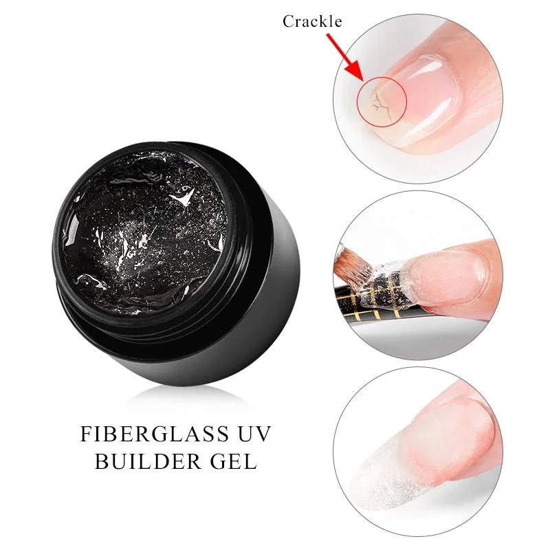 
professional uv fiber builder gel for nails extension 