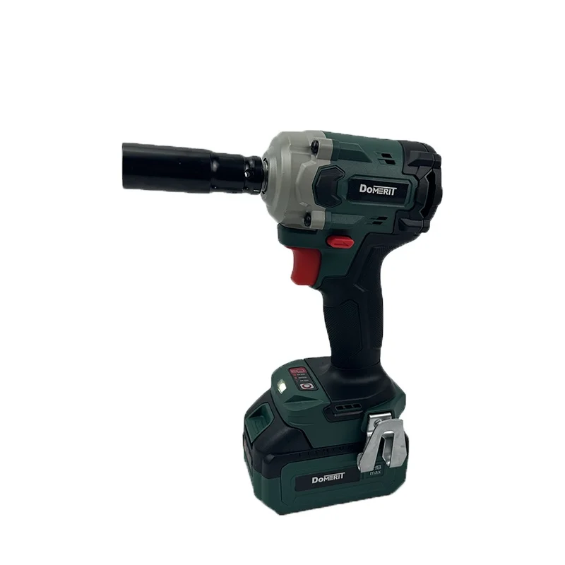 Высококачественный беспроводной бесщеточный гаечный ключ DoMERIT Professional 21 В 600 Н. М Электрический ударный с более высоким крутящим моментом