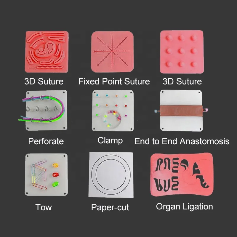 Silicone Suture Practice Kit 3D Simulator Training Suturing Pads