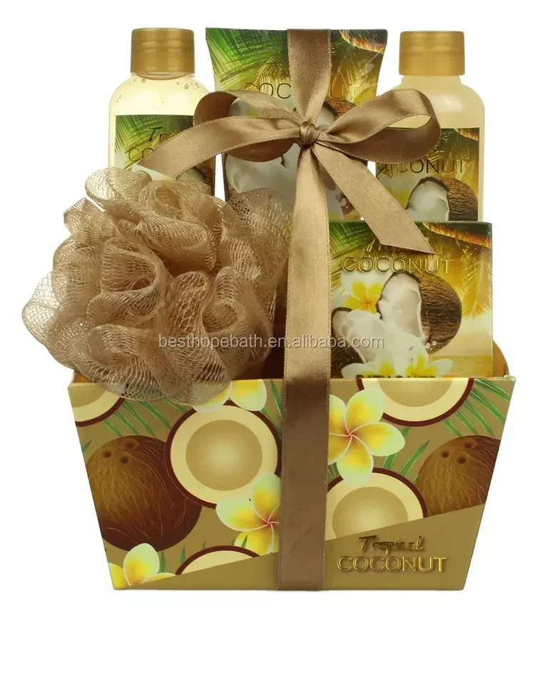 Новейший профессиональный дизайн гель для душа соль ванны лосьон тела спа подарочный набор с заячьей бумажной коробкой