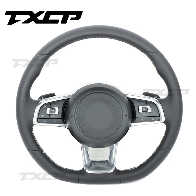 Fit For Volkswagen Golf7.5 GTI MK7 GTS GTD GTE R-Line Golf7 Full Leather Steering Wheel