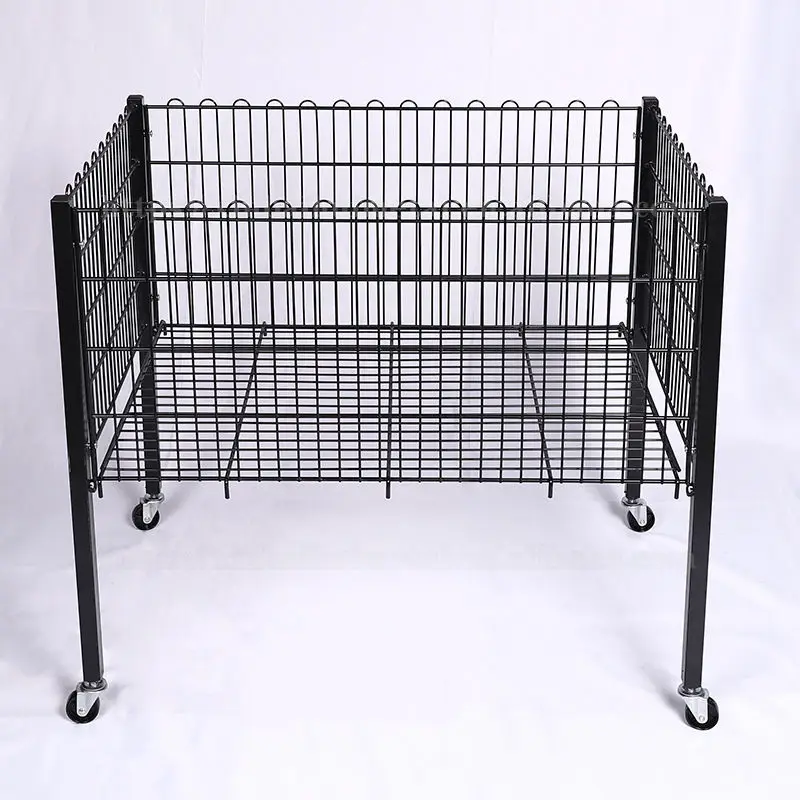 Supermarket Movable Grid Shelf Detachable Butterfly Cage Clothing Store Storage Cage