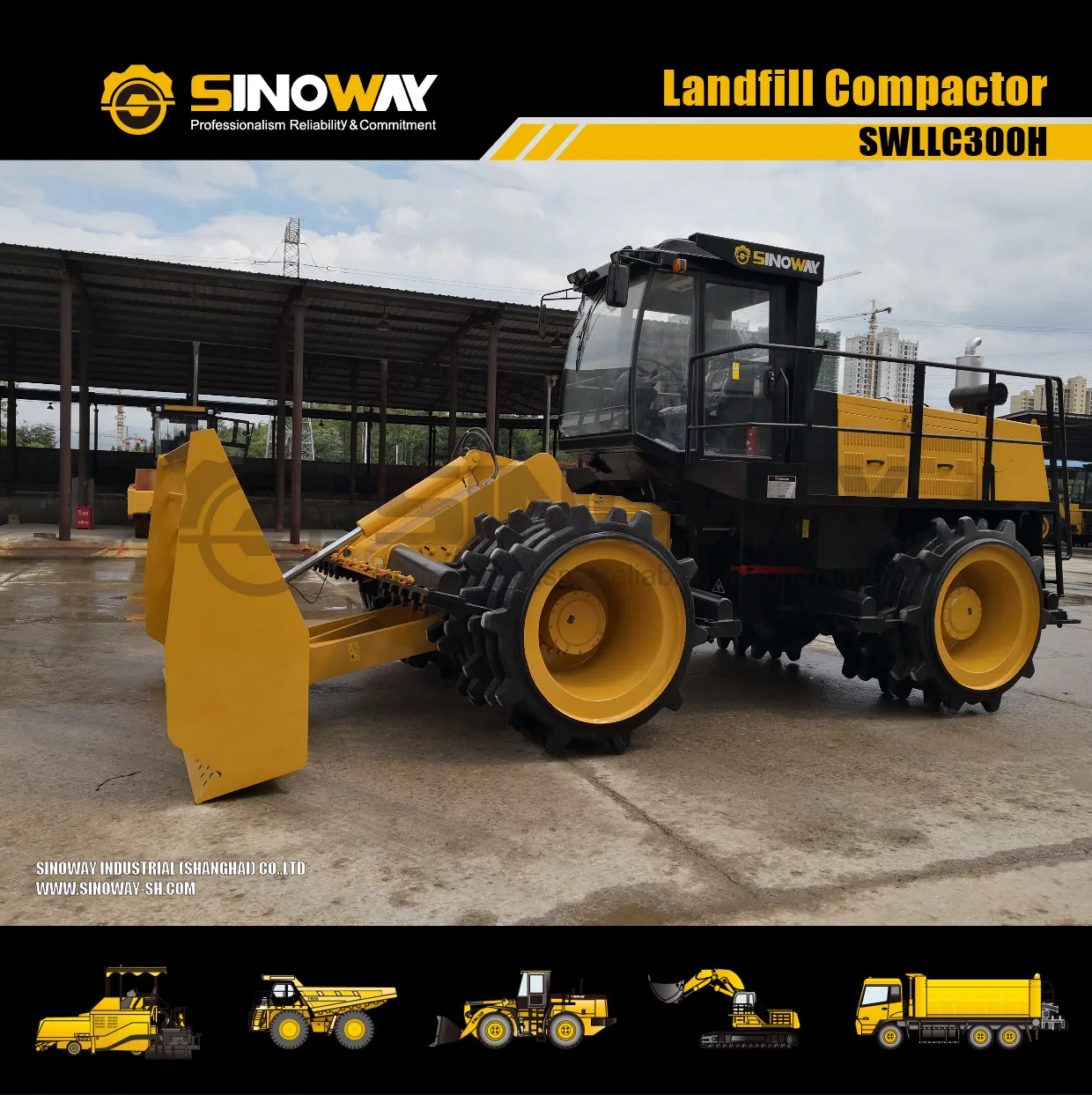 Yutong 23 ton Double Drum Landfill Compactor for Sale