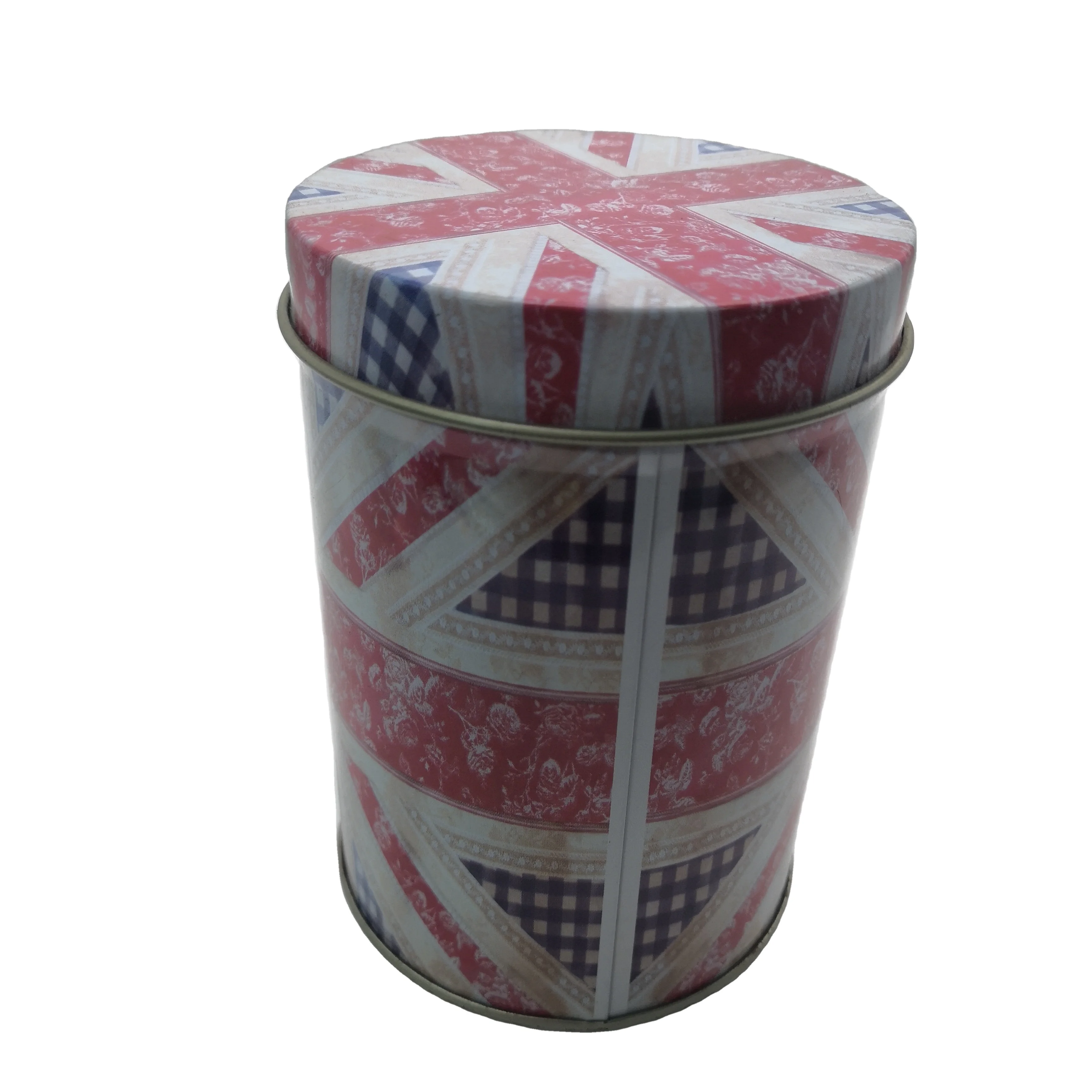 Empty Cookie Tin Box Packing Tin Round Tin Box Large Metal Gift Boxes