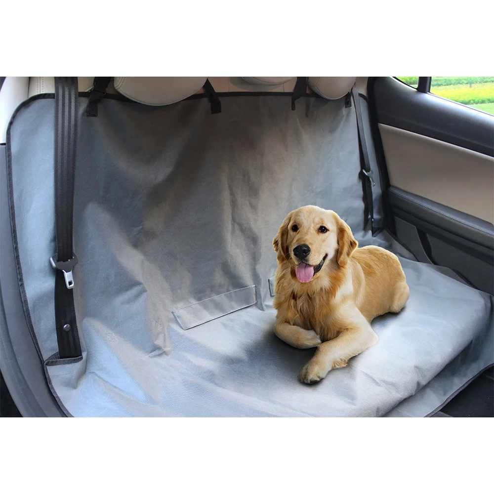 Car Back Seat Cover for Dogs Waterproof Scratchproof 600D Heavy Duty Car Bench Protector Nonslip Dog Back Seat Cover Bed