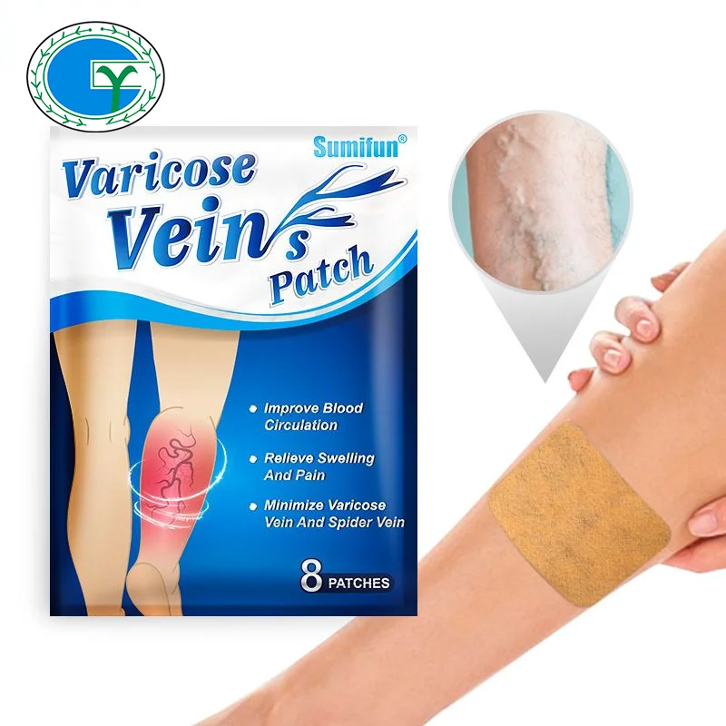 Sumifun 8pcs/bag Chinese Varicose Veins Plaster Vasculitis Phlebitis Spider Leg Medical Patch Angiitis Removal Patch