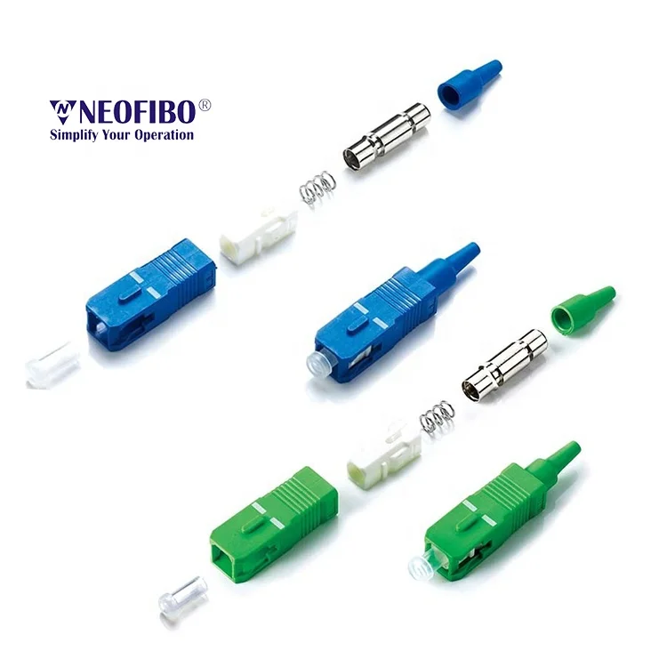 Neofibo SC SX Connector optical fiber apc upc optic fiber connector fibra sc upc sc apc fiber optics connector