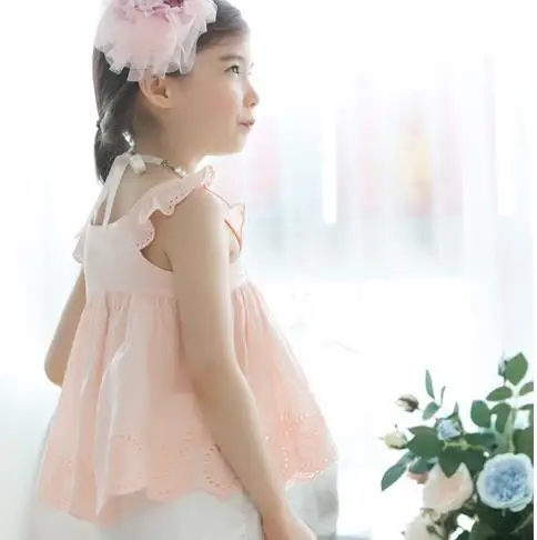 Express Import Children Korean Clothes Lace Collar Girls Fancy Top