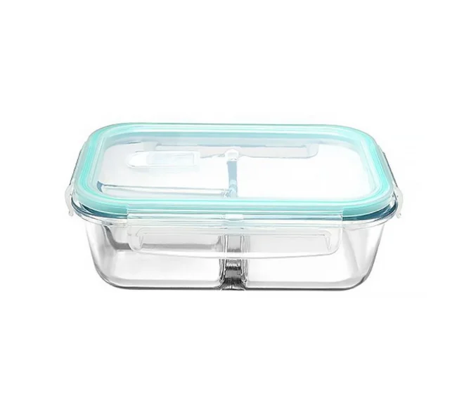 Custom Microwave Oven Safe Glass Food Container Leakproof Bento Lunch Box Meal Prep Storage Food Container