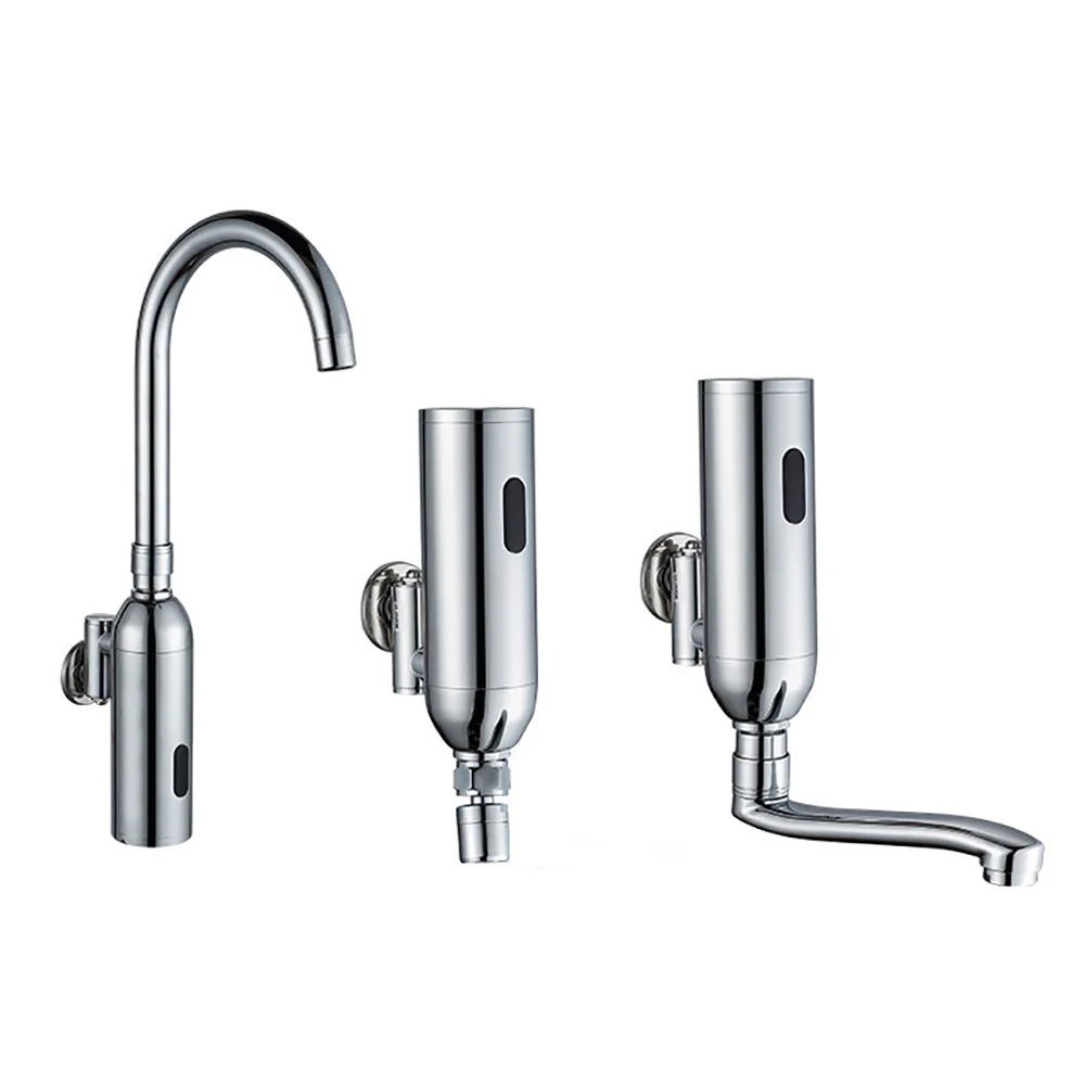 Brass Chrome Motion Automatic Smart Touchless infrared Sensor Basin Faucet Tap