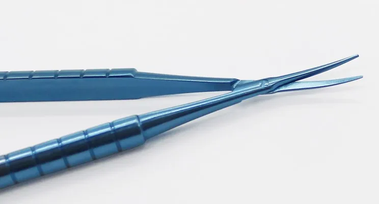 Titanium Alloy Conjunctival scissors Capsulotomy Vannas Eye Scissors,ophthalmic eye surgical instrument