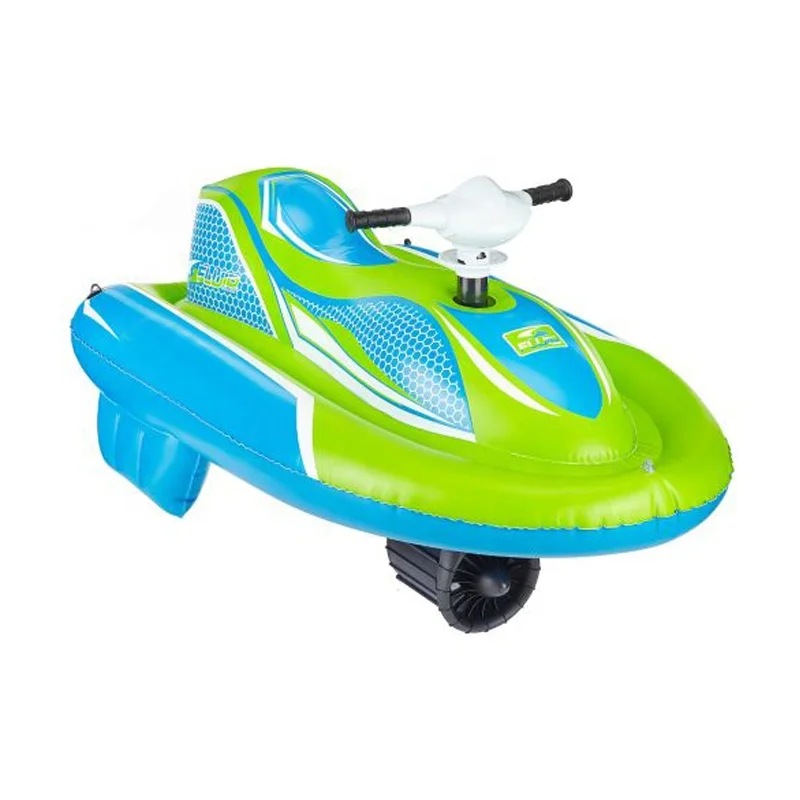 Most popular cheap pvc motorboat pool float inflatable jet kid inflatable motorboat kids inflatable power ride motorboats