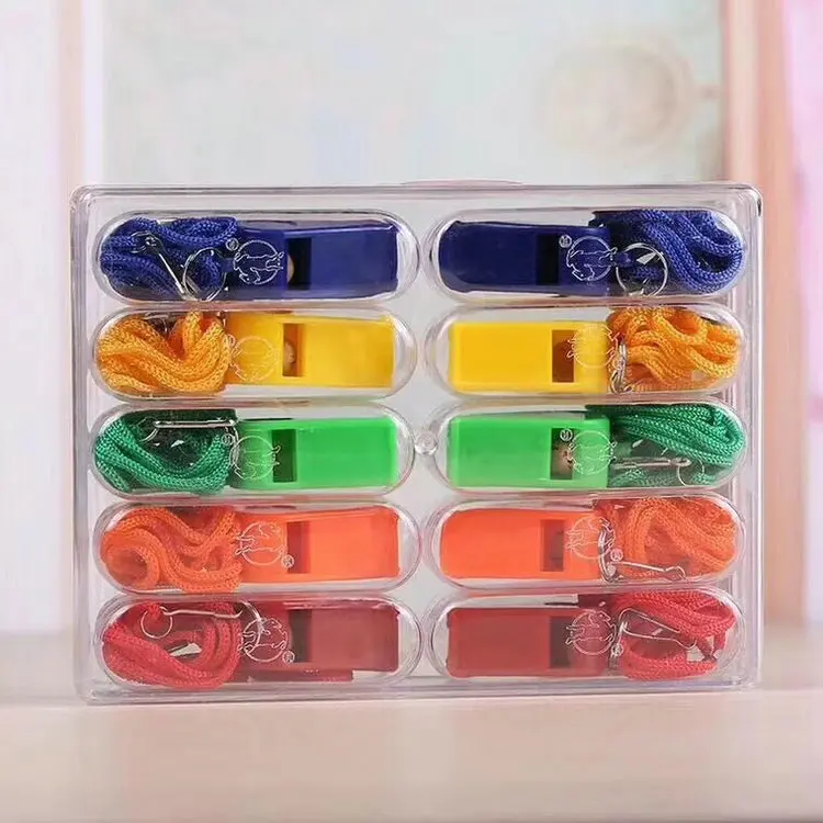 
Plastic police train dolphin training football soccer referee whistle 