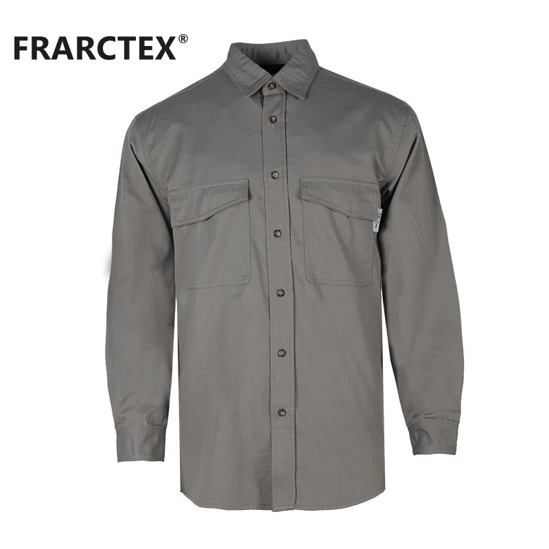 Wholesale 100% Cotton Nfpa 2112 FR American Welding Fire Resistant Works Shirt For Sale