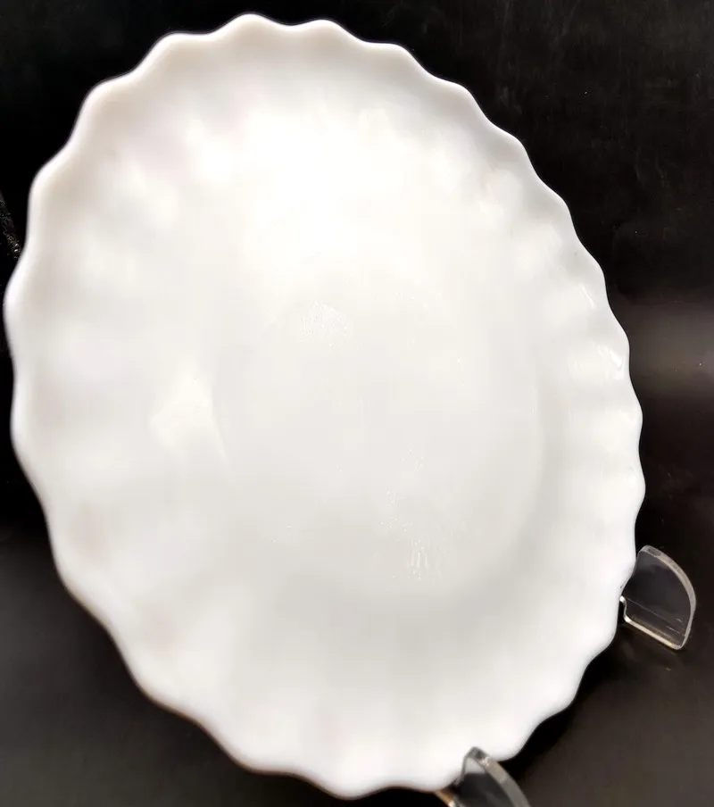  Десертная тарелка из опалового стекла высшего класса во французском стиле обычного белого безопасная для микроволновой печи посудомоечная машина посуда