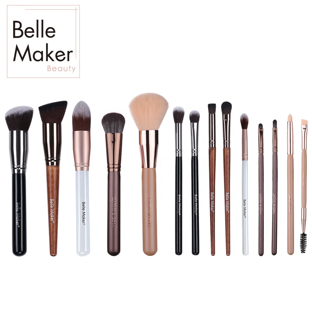 
mac foundation mackup brush set wooden foundation makeup brush 