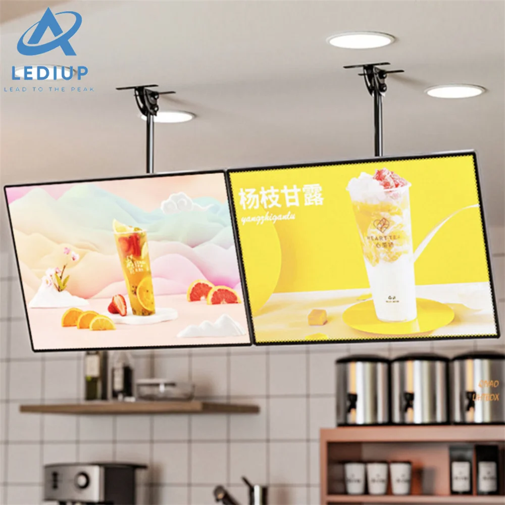 LEDIUP Ultra Slim Aluminum Profile Backlit LED Light Box Sign for Advertising Poster Frame Led Banner Display