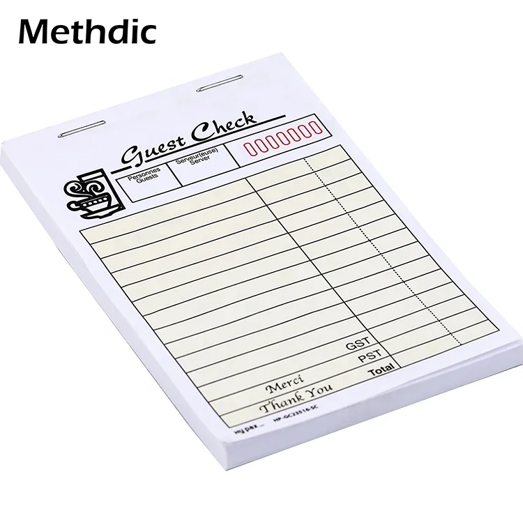 Custom-made Checklist Book Guest Check Waiter Order Pad