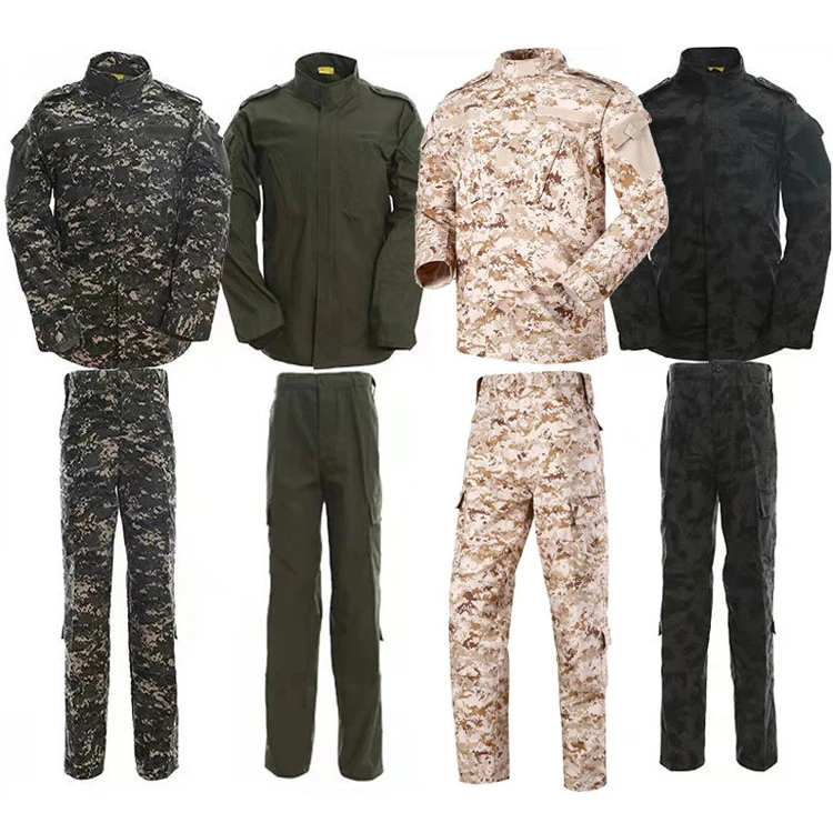 Multicolor ACU Uniform Tactical Camouflage Clothing Outdoor TC 65/35 Ripstop ACU Camo Suit
