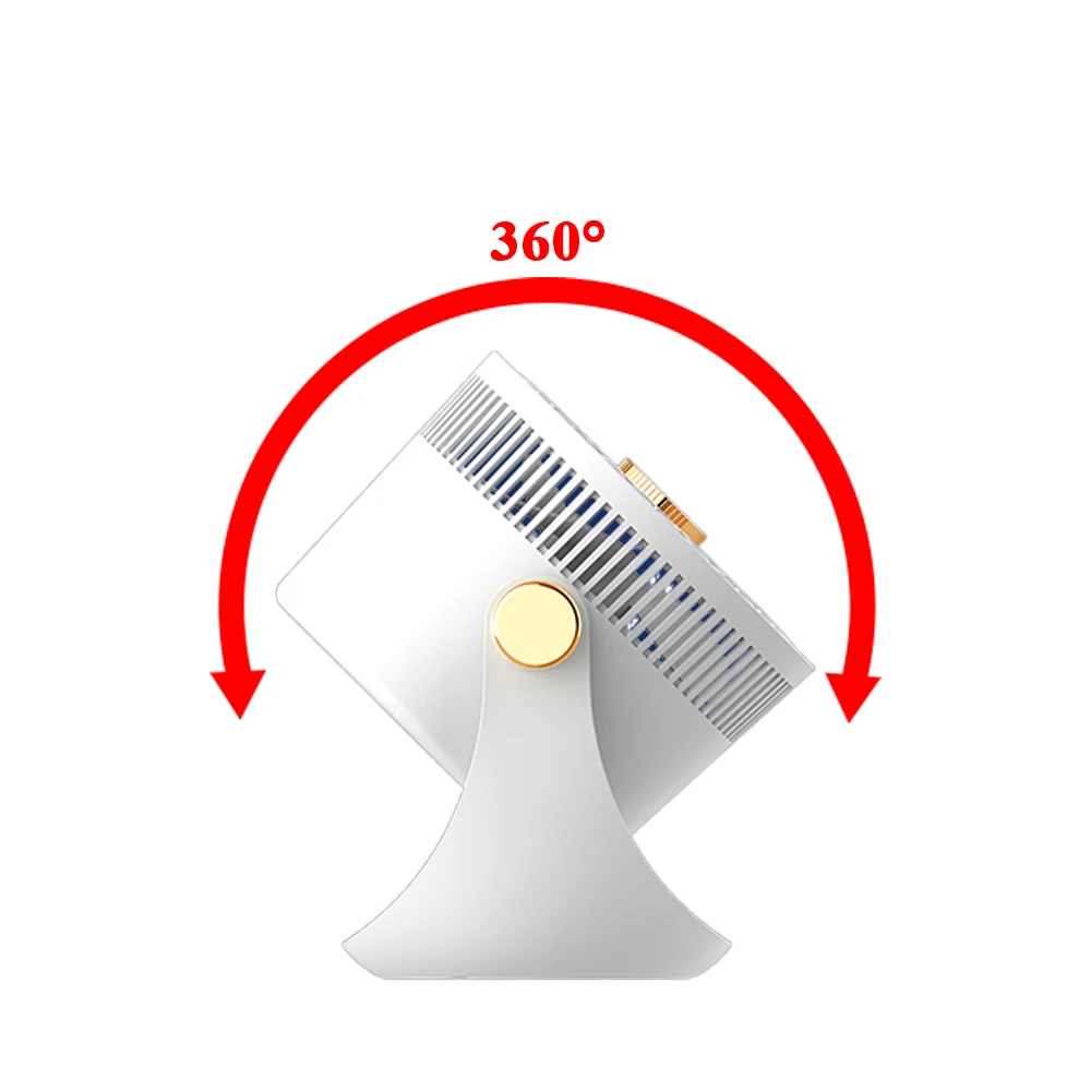 2024 New Upgraded Dual Guide Looping Wind Mini Fan Powerful Wind Portable Electric Fan with 3 Gear Volume Wide Angle and Hanging