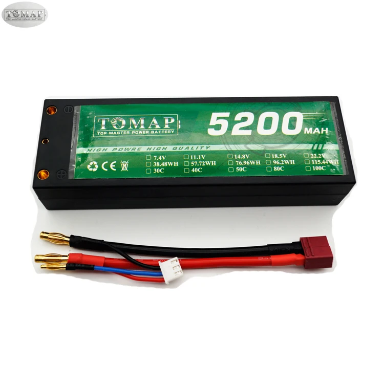 жесткий чехол 5200 мАч Bateria Цена со скидкой аккумуляторные батареи 3S 11,1 В 4S Lipo 14,8 в 2S 7,4 в Rc автомобиль батареи п