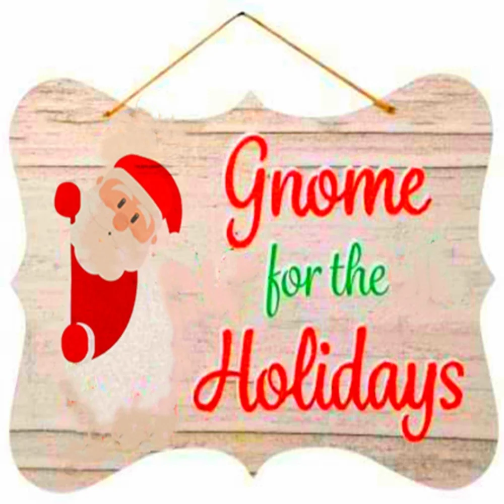 Customized Logo Pattern Shaped Design Wooden Holiday Hanging Paint DIY Crafts Christmas Tree Decoration